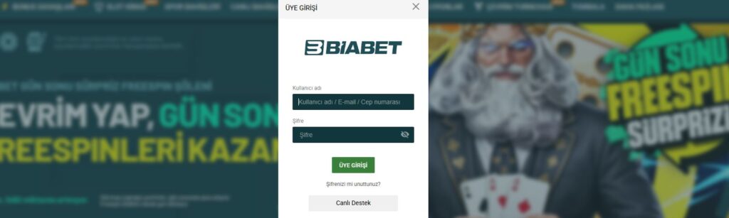 biabet kayıt